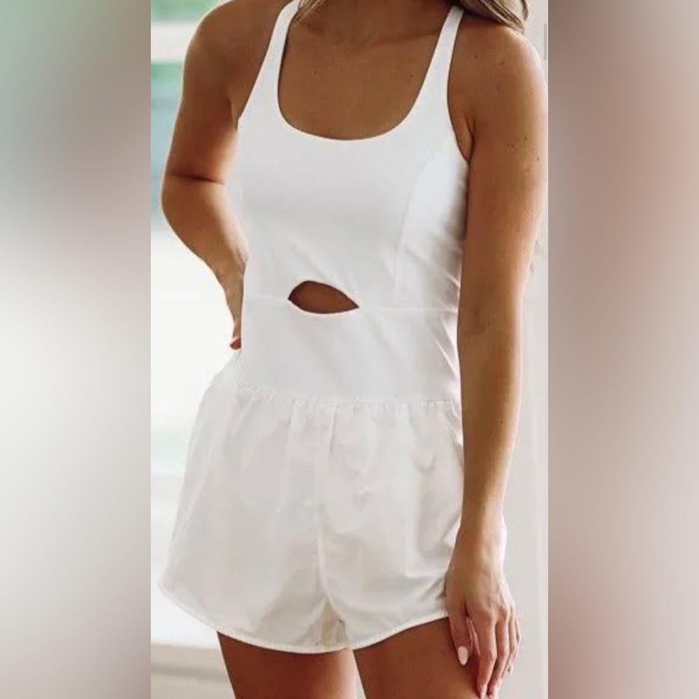 Active White Romper